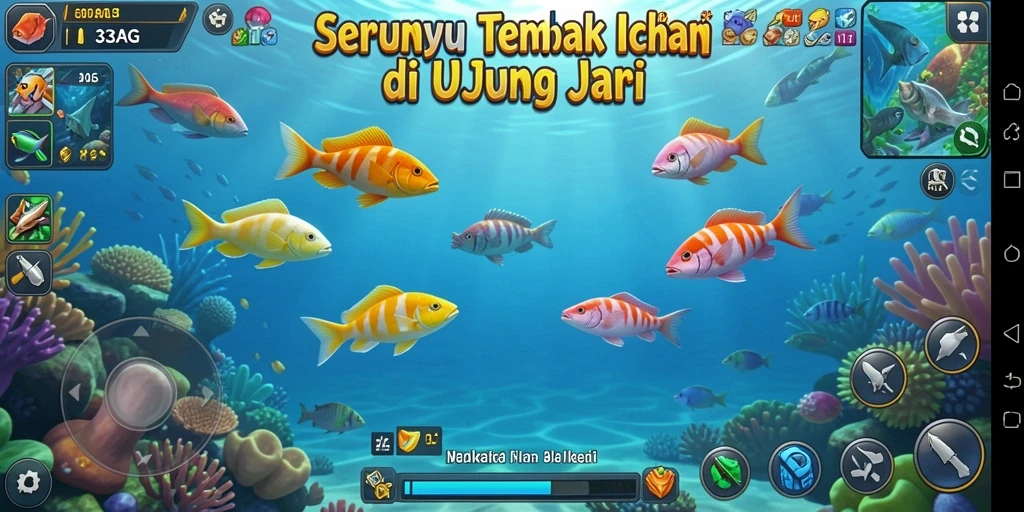 Gameplay seru menangkap ikan di 33AG.