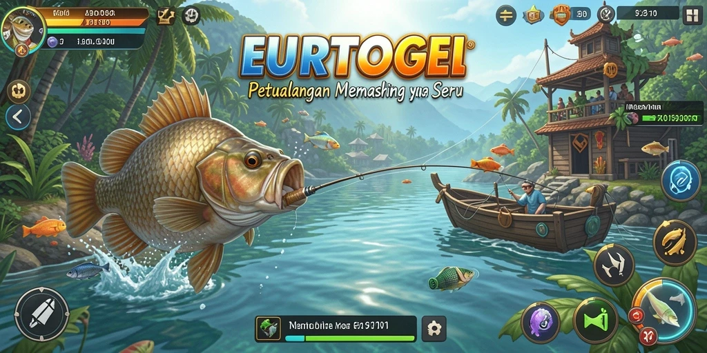 Tangkapan ikan di tengah pemandangan laut yang indah dalam EUROTOGEL.