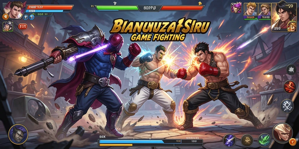 Tampilkan gameplay intens dalam pertarungan Fighting di HARAPJP.