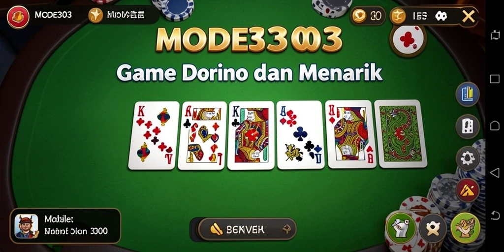 Screenshot gameplay domino seru di MODE303.