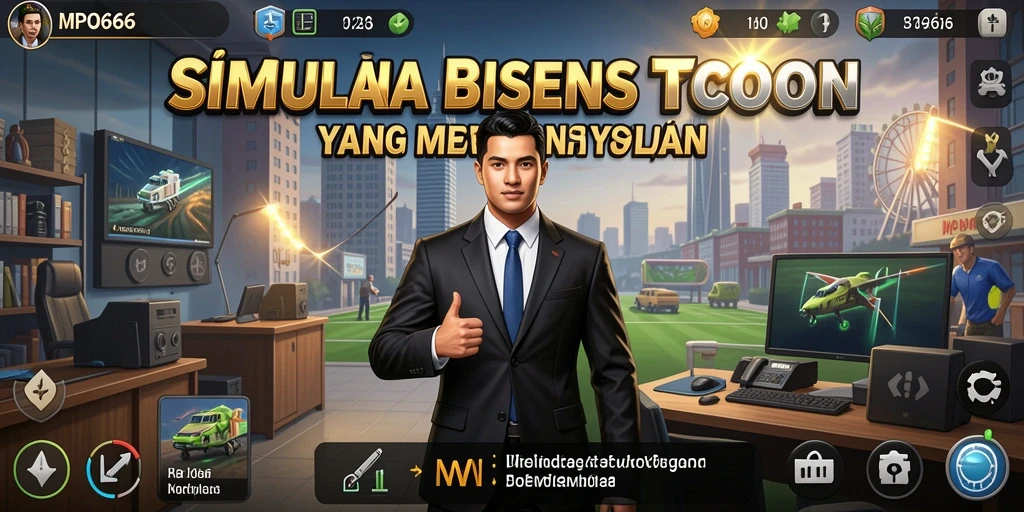 Screenshot gameplay MPO666 menampilkan manajemen perusahaan yang seru dan interaksi antar pemain.