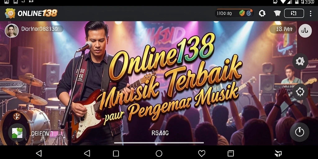 Tampilan gameplay menarik dengan berbagai lagu dan efek suara.