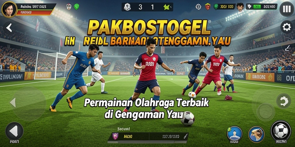 Tampilan gameplay menegangkan dengan aksi olahraga seru.