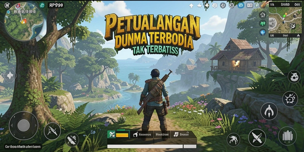 Tampilan gameplay RP99 yang menonjolkan dunia terbuka yang menakjubkan.