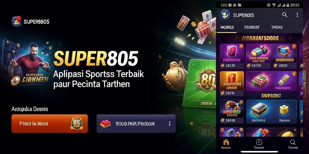 Tampilan gameplay menarik dari aplikasi Sportsbook SUPER805.