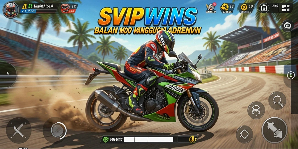 Tampilan gameplay yang mendebarkan di SVIPWINS, siap untuk adu cepat!