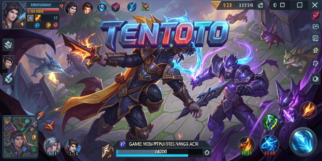 Tangkapan layar gameplay TENTOTO dengan aksi seru di dalamnya.