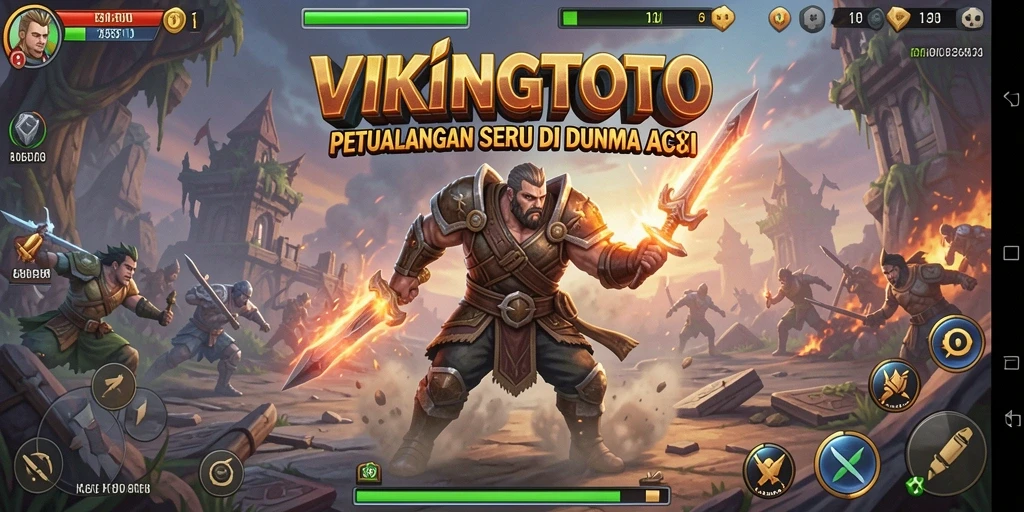 Tangkapan layar gameplay VIKINGTOTO yang mendebarkan dan penuh aksi.